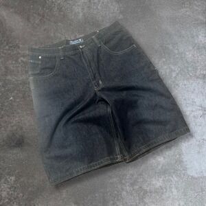 Raider Infamous Brand Jeans Men's Dark Wash Denim Cargo‎ Shorts Size 36